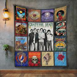 Gratefull Dead Quilt Blanket and Home Decor