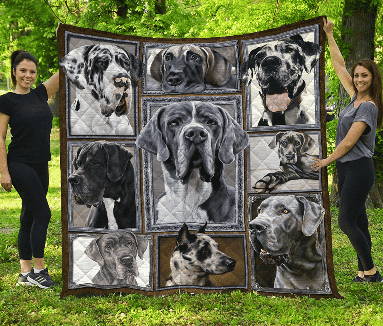 Great Dane Great Dane Cute Quilt Blanket Dhc04011564Dd and Home Decor