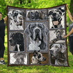 Great Dane Great Dane Cute Quilt Blanket Dhc04011564Dd and Home Decor