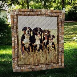 Greater Swiss Mountain Family Hur Quilt Bevrmu and Home Decor