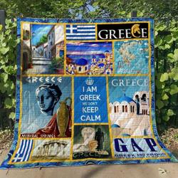 Greece Bl100620 Quilt Blanket and Home Decor