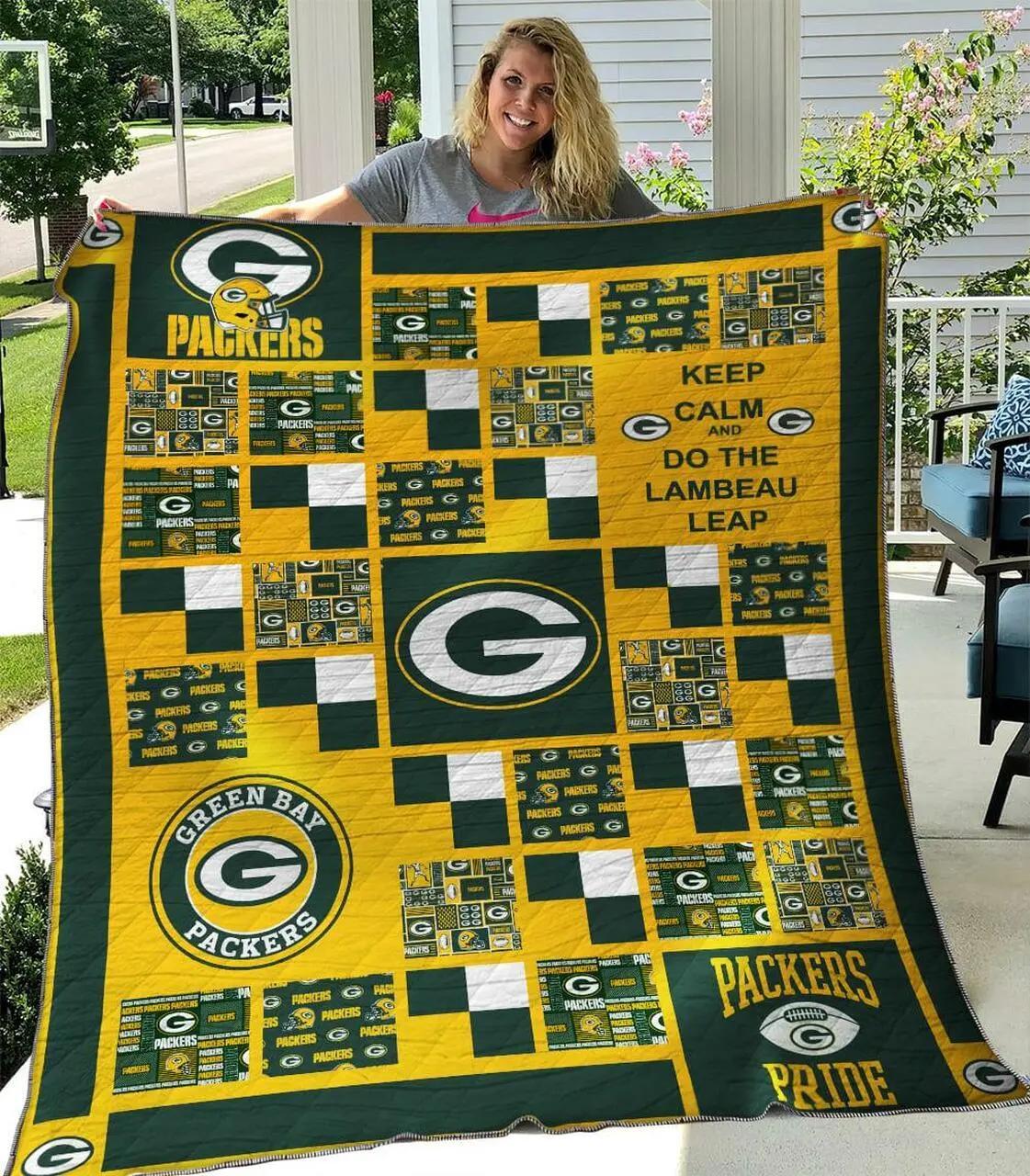 Green Bay Packers 4 Quilt Blanket and Home Decor