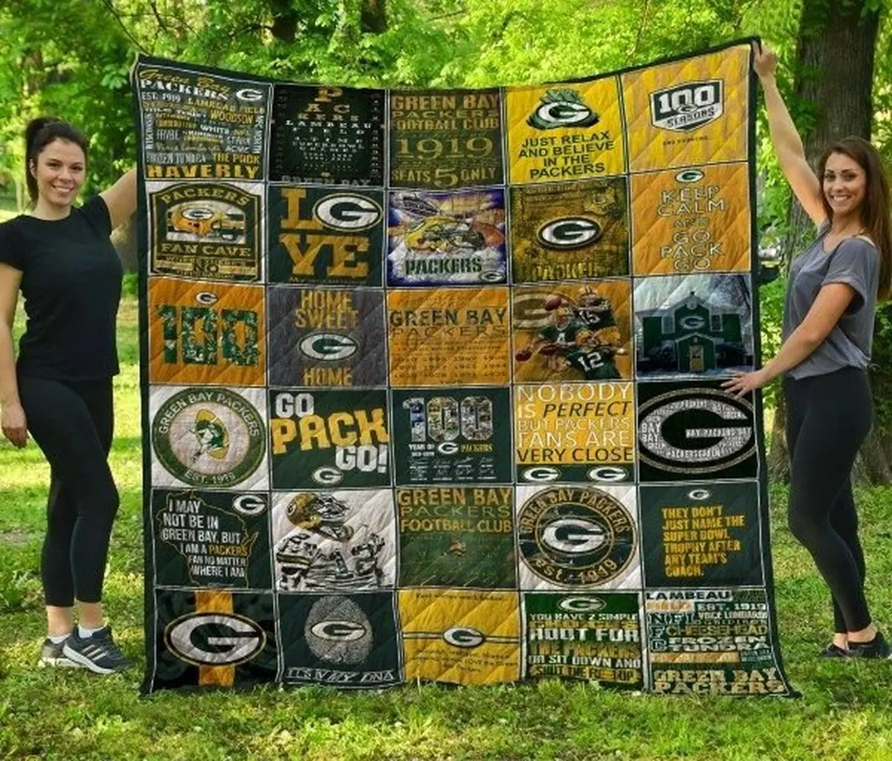 Green Bay Packers Fan Made Quilt Blanket and Home Decor