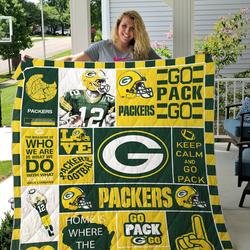 Green Bay Packers Quilt Blanket 02      and Home Decor