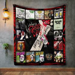 Green Day Style 3 Quilt Blanket and Home Decor