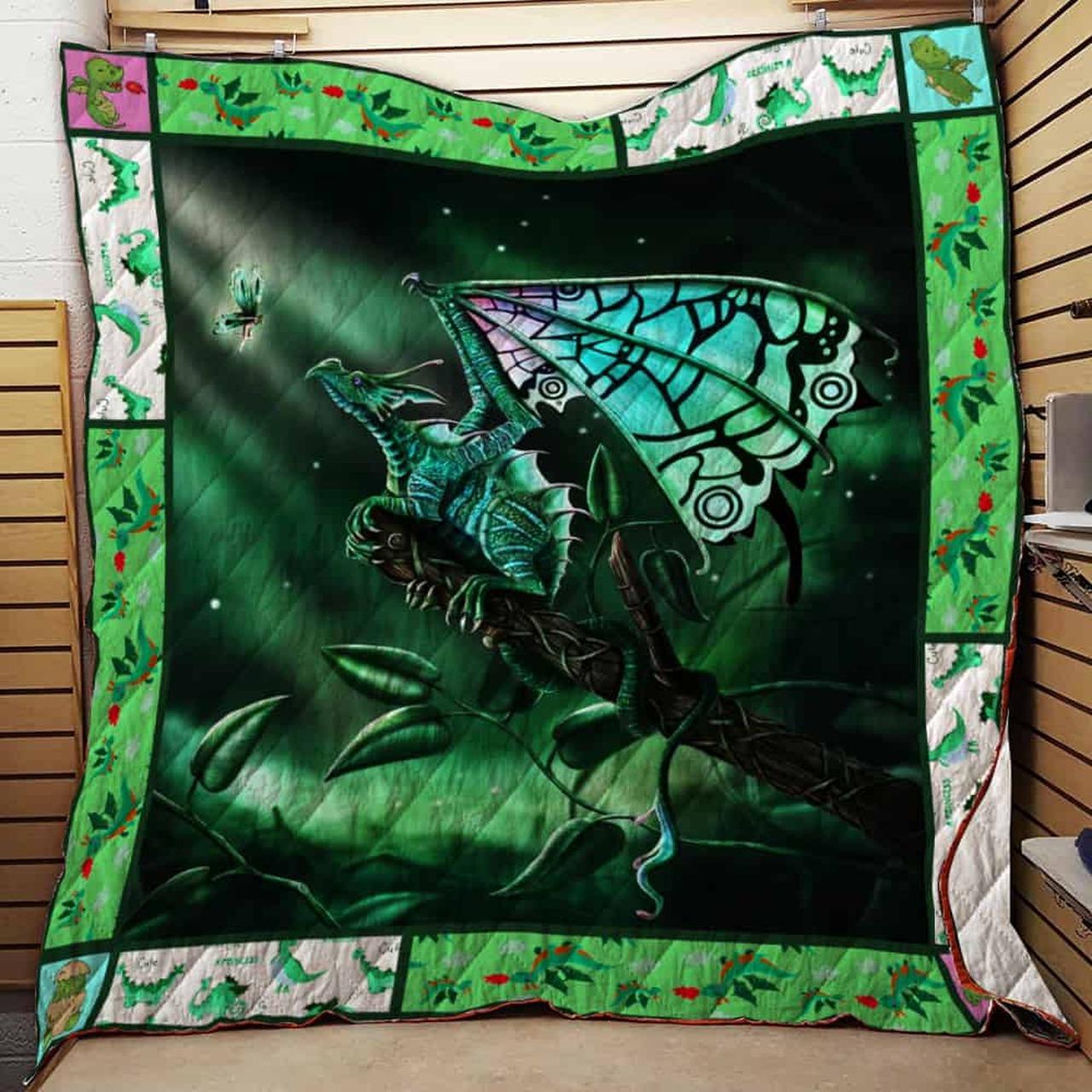 Green Dragon Quilt Kp and Home Decor