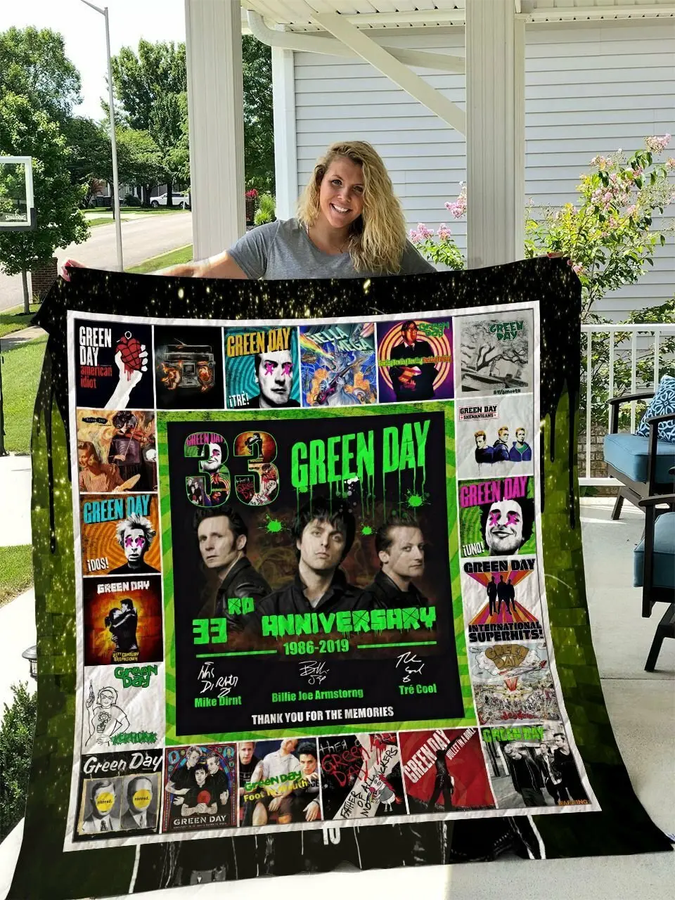 Greenday Quilt Blanket and Home Decor