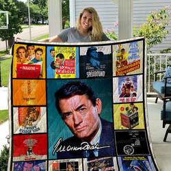Gregory Peck Quilt Blanket 01 and Home Decor