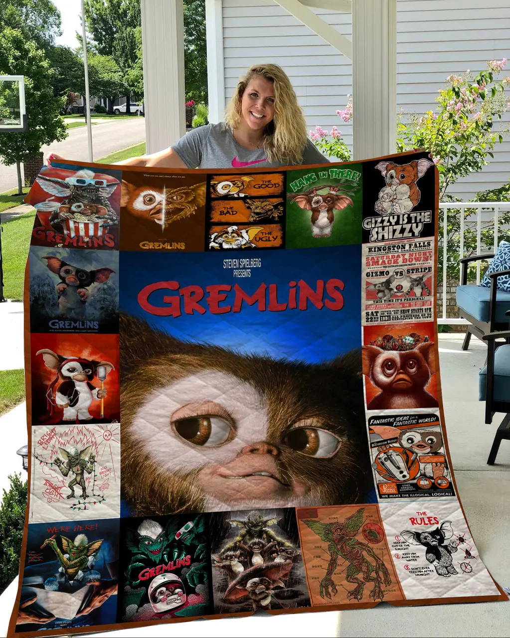 Gremlins Quilt Blanket and Home Decor