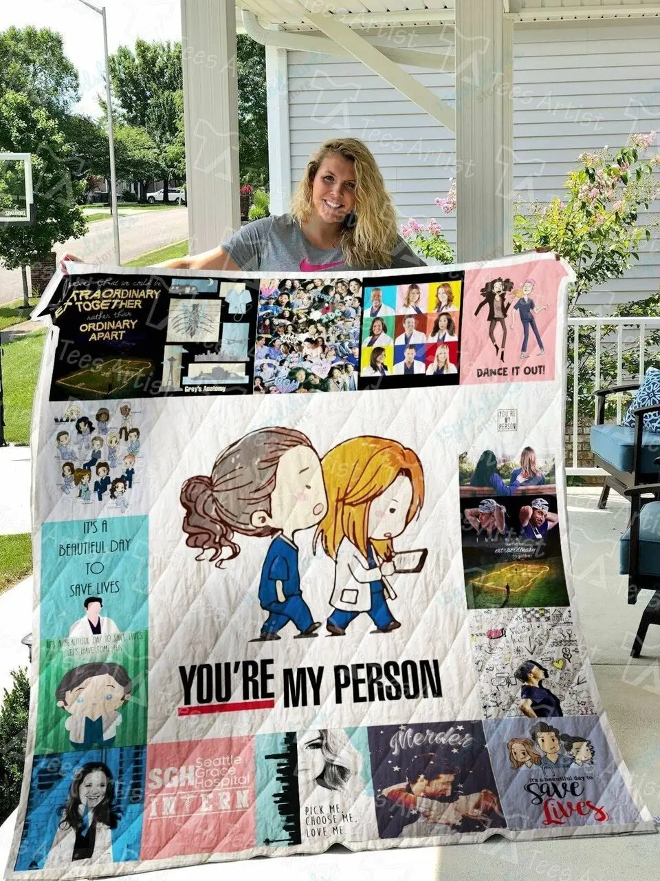 Grey S Anatomy Quilt Blanket 0417 and Home Decor