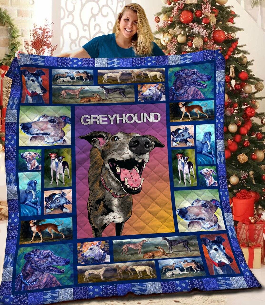 Greyhound Bbb161026 Quilt Blanket and Home Decor