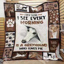 Greyhound Dog Blanket Lnt0612030 Quilt Blanket and Home Decor