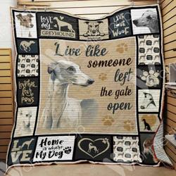 Greyhound Dog Blanket Lnt0612033 Quilt Blanket and Home Decor