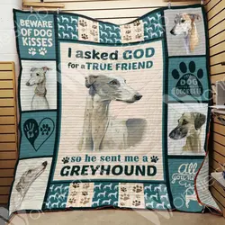 Greyhound Dog Blanket Lnt1012120 Quilt Blanket and Home Decor