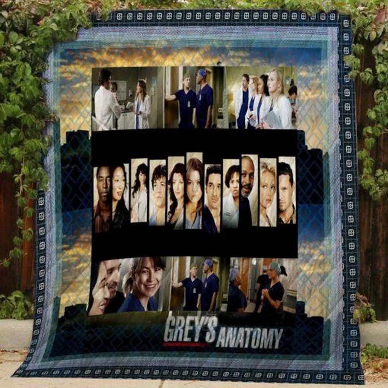 Greys Anatomy Quilt V4 and Home Decor