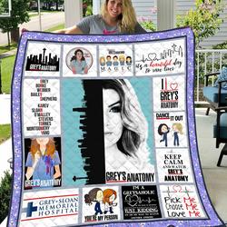 Greys Anatomy Vr1 H89  Quilt and Home Decor