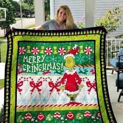 Grinch Quilt Blanket 01426 and Home Decor