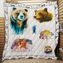 Grizzly Bear Quilt Blanket Luk0Jl Dhc0301882Dd and Home Decor