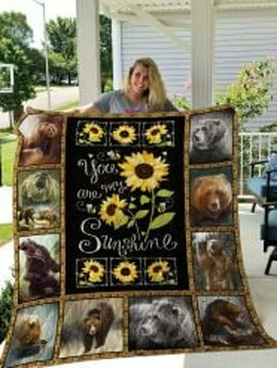 Grizzly Bear Quilt Blanket Luk2Z1 Dhc0301707Dd and Home Decor