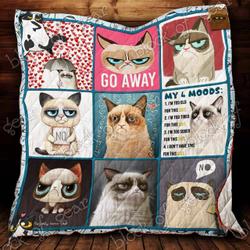 Grumpy Cat Cl2100214Mdq Quilt Blanket and Home Decor
