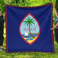 Guam Flag Premium Quilt A6  Quilt and Home Decor