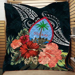 Guam Hibiscus Polynesian Quilt and Home Decor