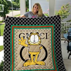Gucci Garfield Fashion Quilt Blanket      and Home Decor