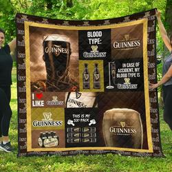 Guinness Funny Gift For Beer Lover Quilt and Home Decor