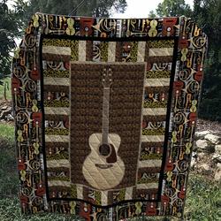 Guitar 1 Quilt and Home Decor