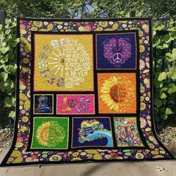 Guitar And Sunflower Blanket Th1507 Quilt and Home Decor