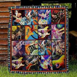 Guitar Bi050713B Tbg Quilt Blanket and Home Decor
