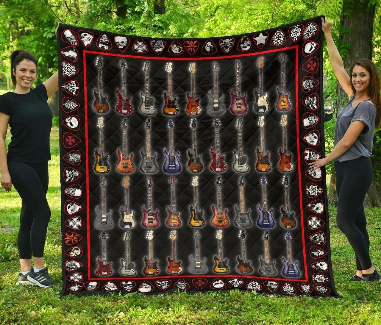 Guitar Cl05100048Mdq Quilt Blanket and Home Decor