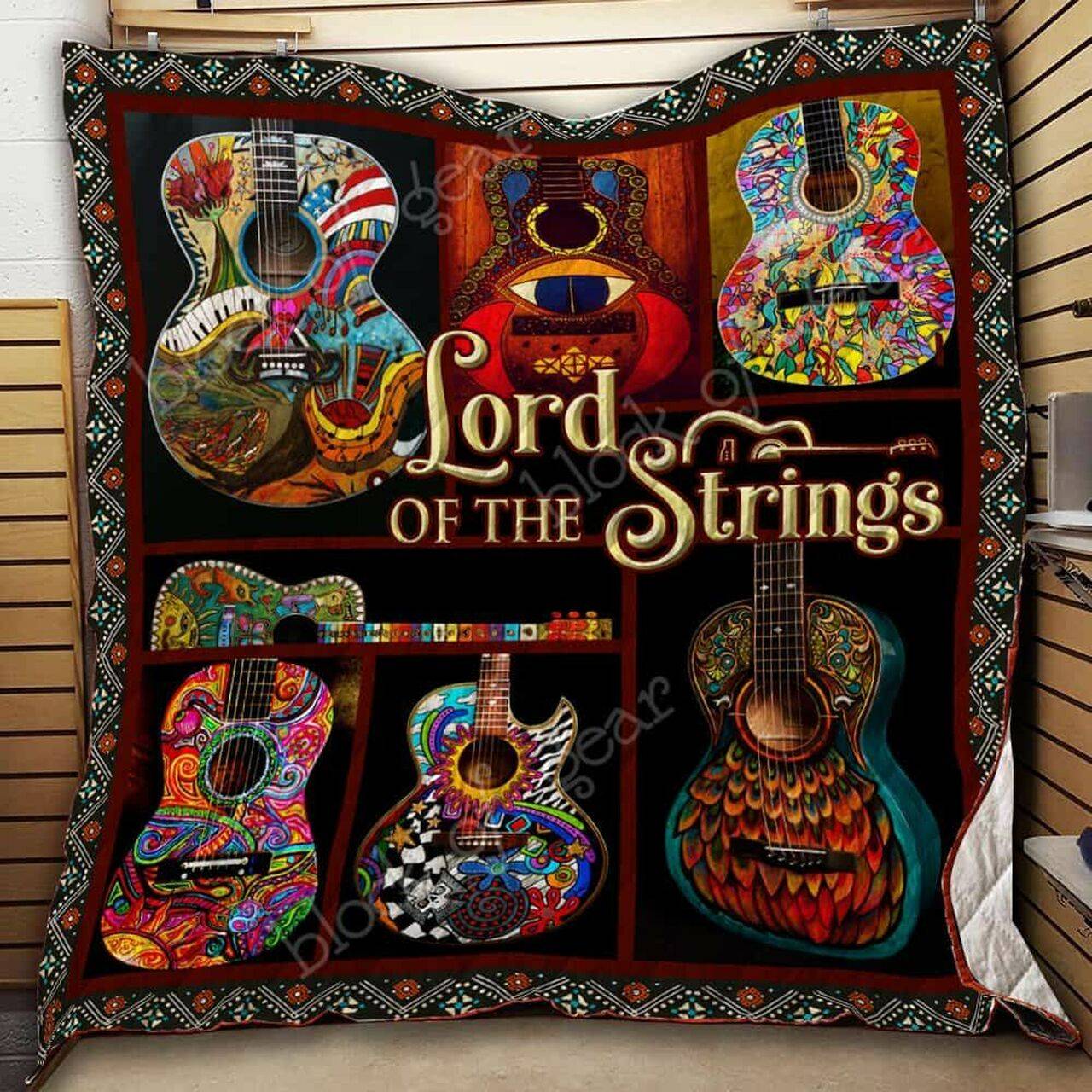 Guitar Cl19100381Mdq Quilt Blanket and Home Decor