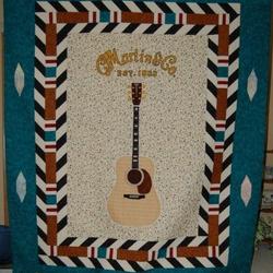 Guitar Cla2210262Q Quilt Blanket and Home Decor