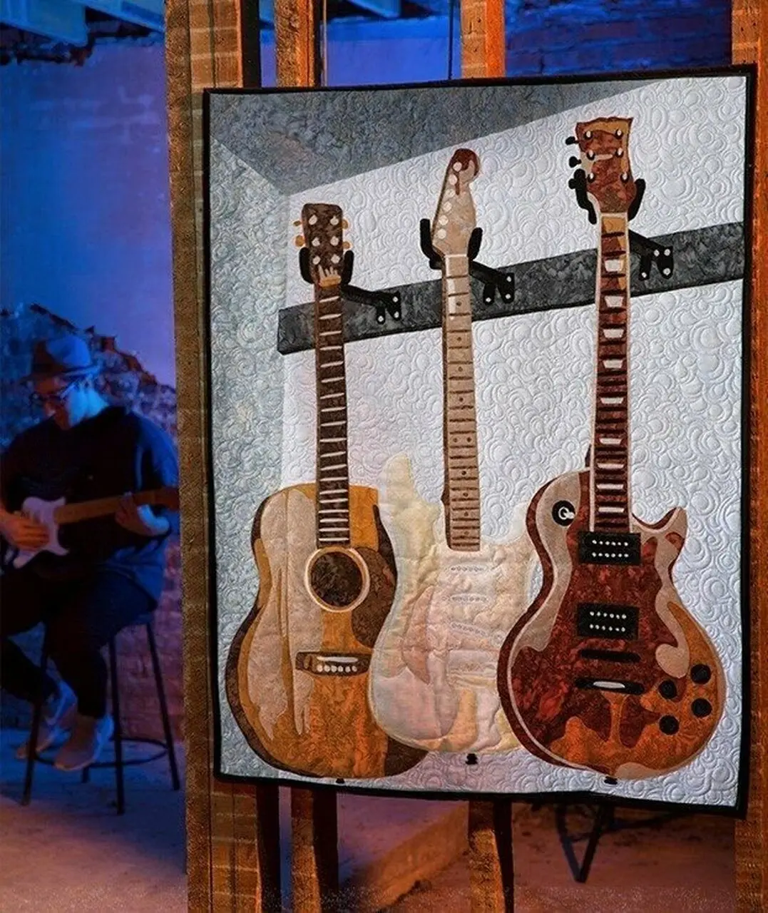 Guitar Clm150611 Quilt Blanket and Home Decor