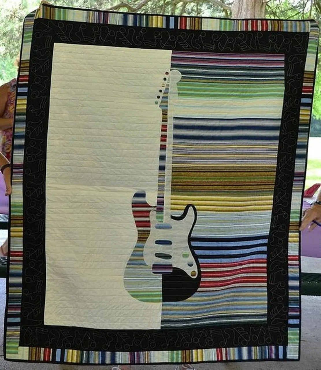 Guitar Clp200644 Quilt Blanket and Home Decor