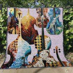 Guitar Dd190706B Quilt Blanket and Home Decor