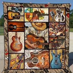 Guitar Dtc2410192 Quilt Blanket and Home Decor