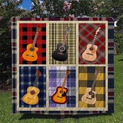 Guitar Quilt Blanket Dhc170120776Td and Home Decor