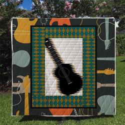 Guitar Quilt Blanket Dhc170120777Td and Home Decor