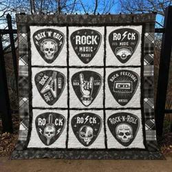 Guitar Quilt Blanket Ver 11  Quilt and Home Decor