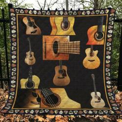 Guitar Quilt Blanket Ver 17  Quilt and Home Decor