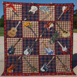 Guitar Tu260704C Tbg Quilt Blanket and Home Decor