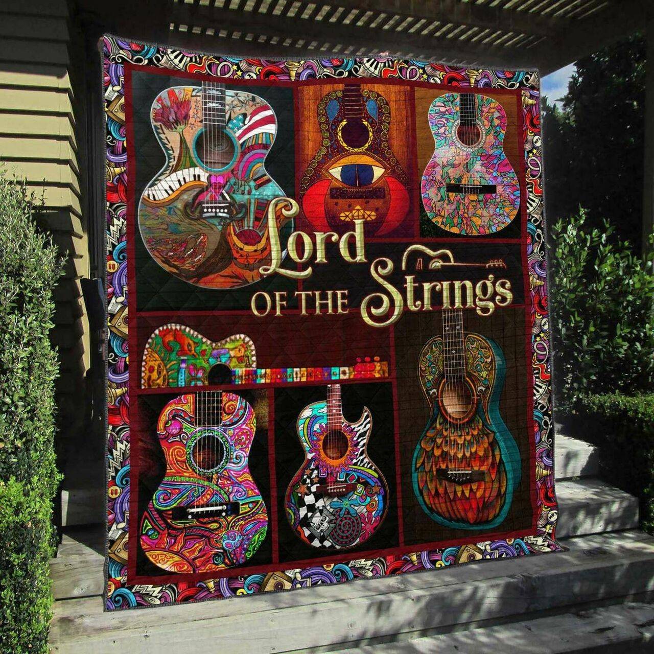 Guitar TU310704C TBG Quilt Blanket and Home Decor