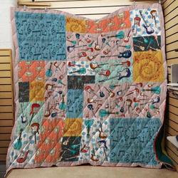 Guitarist Cla1610636Q Quilt Blanket and Home Decor