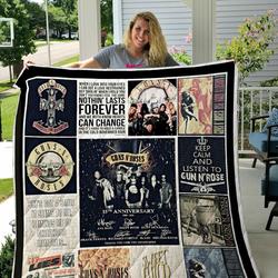 Guns N Roses Quilt Blanket and Home Decor