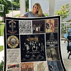 Guns N Roses Quilt Blanket I1D1 and Home Decor