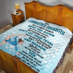 Gymnastics Don T Let Today S Troubles Quilt Blanket Dhc170120807Td and Home Decor