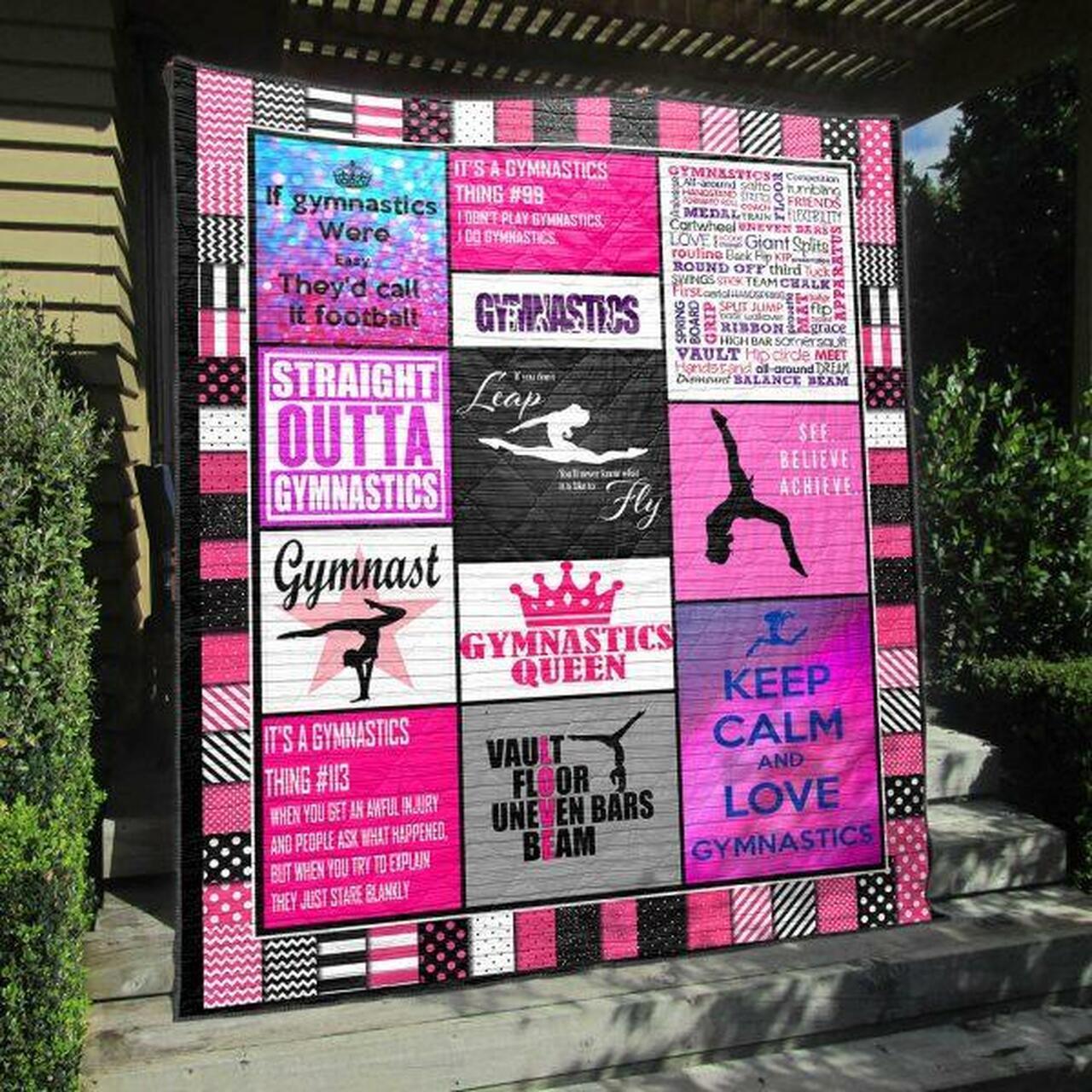 Gymnastics Queen Quilt Blanket Vh09 Quilt and Home Decor