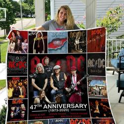 H Ac Dc Quilt Blanket and Home Decor